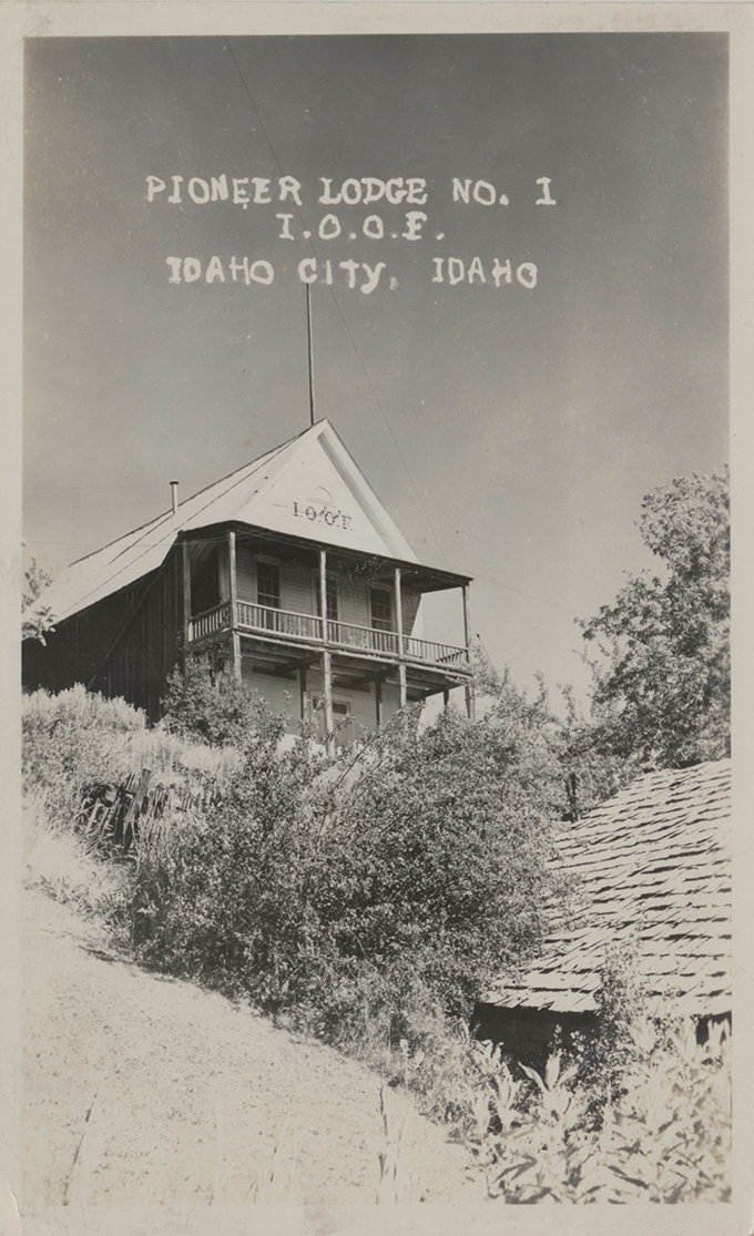 Pioneer Lodge No. 1. I.O.O.F. Idaho City, Idaho.